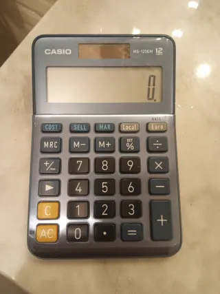 Calculadora Casio MS-120EM 12 dígitos