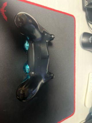 Mando PS4 Azul Cromado