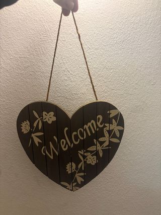 Corazón decorativo Welcome