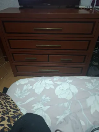 Cómoda de madera marrón