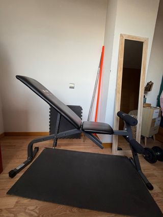 Banco de pesas y abdominales