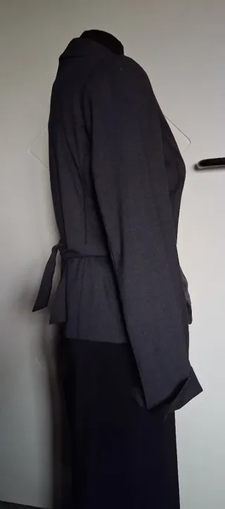 Giacca donna elegante grigio ferro