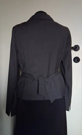 Giacca donna elegante grigio ferro