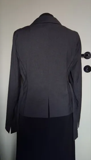 Giacca donna elegante grigio ferro