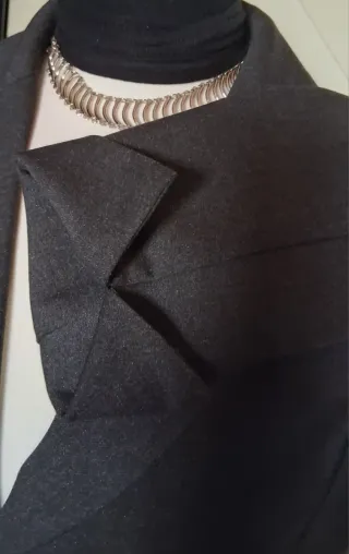 Giacca donna elegante grigio ferro