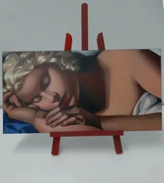 Cuadro La durmiente Tamara de Lempicka