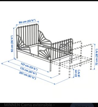 Cama extensible IKEA Minnen