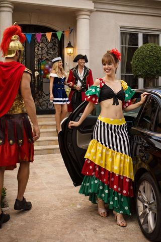 Disfraz Carnaval Rumbera Multicolor Atosa Talla M-