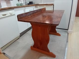 ESCRITORIO CON SILLA DE MADERA DE PINO NATURAL
