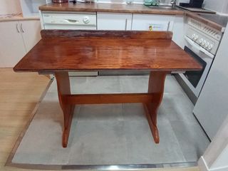 ESCRITORIO CON SILLA DE MADERA DE PINO NATURAL