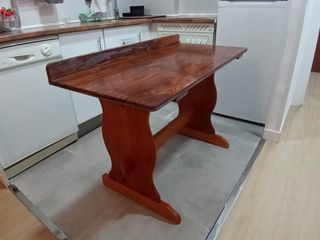 ESCRITORIO CON SILLA DE MADERA DE PINO NATURAL