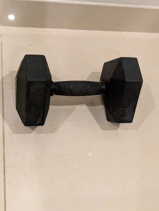 Mancuerna 10 kg Hexagonal Negra