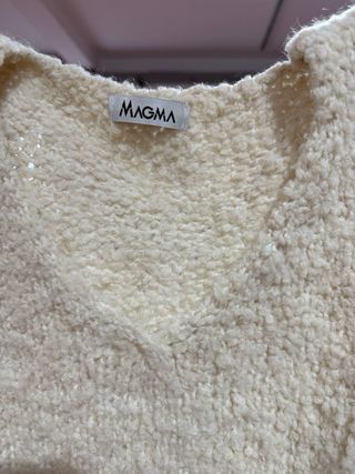 Maglia Magma Beige Scollo a V