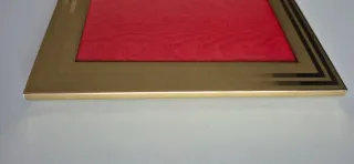 Cornice in metallo dorato dim. interna 12x17