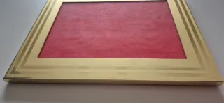 Cornice in metallo dorato dim. interna 12x17