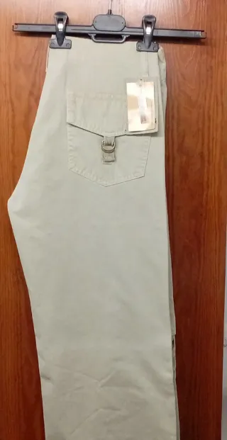 Pantalón beige hombre Cowest bolsillos cargo