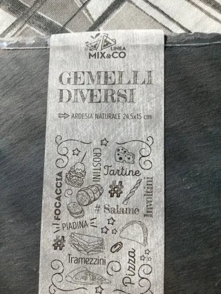 Vassoio Ardesia Mix&Co Gemelli Diversi