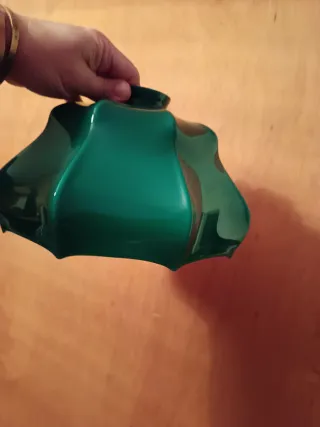 Lámpara de vidrio verde original