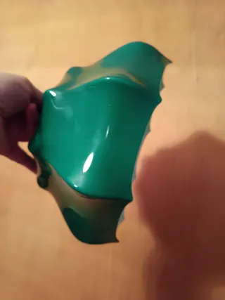 Lámpara de vidrio verde original