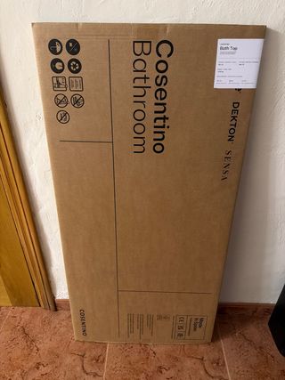 Encimera lavabo Dekton gris oscuro 101x46x1.2 cm