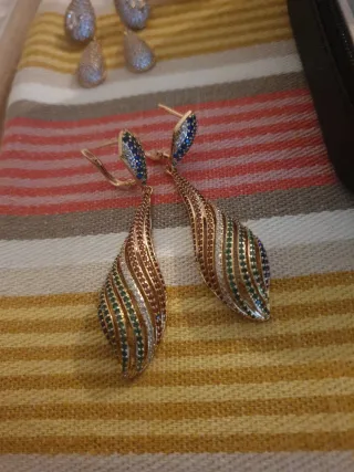 Joyero con joyas chapadas en oro 18 k anillos tall