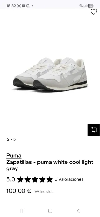 Zapatilla Puma RX 737 B&B Gris/Blanco