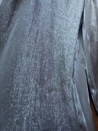 Pantalones plateados Zara