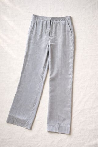 Pantalones plateados Zara