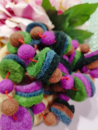 Collana lunga lana cotta 100 cm