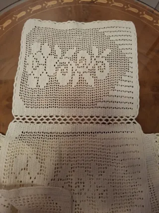 Conjunto de pañitos de crochet