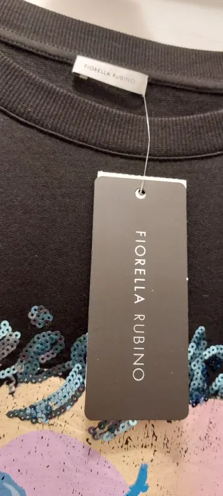 Felpa Fiorella Rubino con stampa