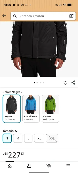 Chaqueta de esquí nueva sin etiquetas