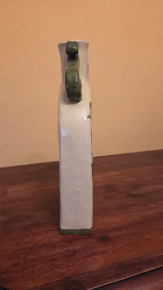 Jarrón de cerámica decorado floral