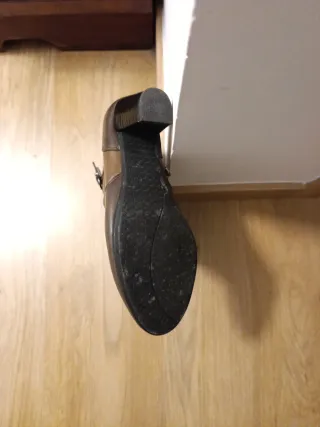 Botines Pitillos piel marrones talla 38