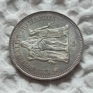 3 Monedas 50 Francos Plata Francia