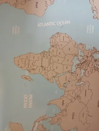 Mappamondo da grattare