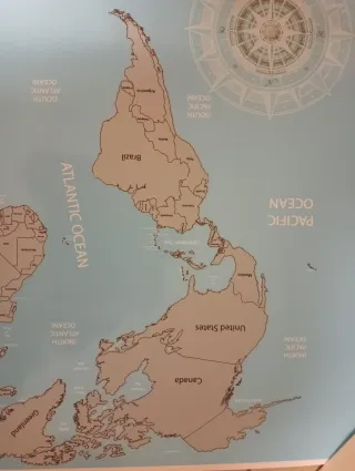 Mappamondo da grattare