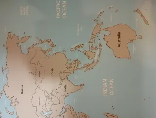 Mappamondo da grattare