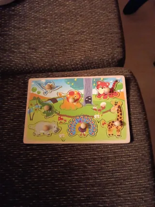 Puzzle de madera animales para niños