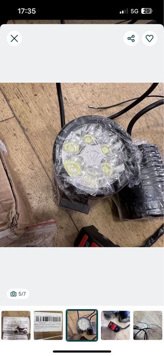 Faróis LED Moto Auxiliares Nevoeiro