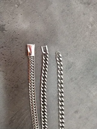 Lote 3 Pulseras Acero