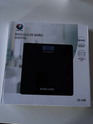 Báscula Baño Digital Euro Life NUEVA sin abrir.
