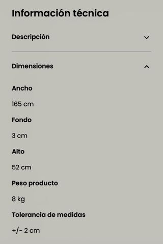 Cabecero tapizado Kenay Milos 150-160