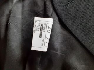 Chaleco traje negro botones talla 46