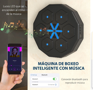 Máquina Boxeo Musical Bluetooth Pared