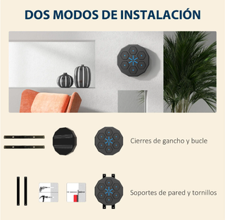 Máquina Boxeo Musical Bluetooth Pared