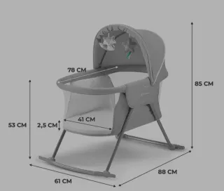 Cuna de viaje plegable - Kinderkraft