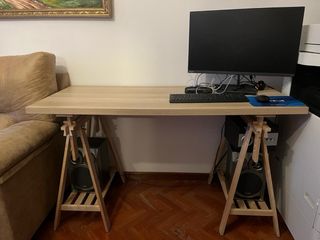 Mesa Escritorio Madera Ikea Beige