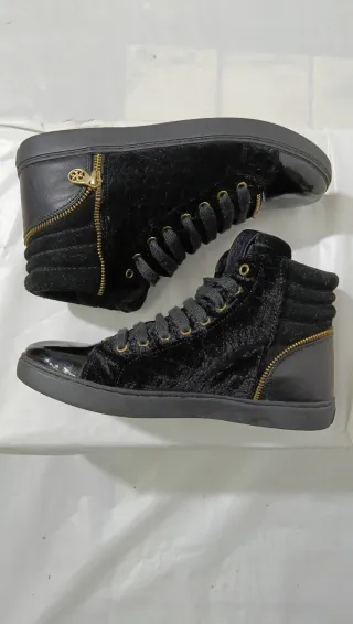 Guess Sneakers Stivaletto Donna Nero Oro
