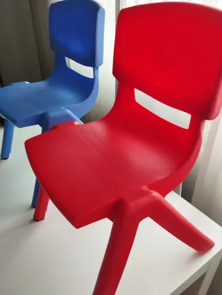 Lote 2 Sillas Niños Plástico